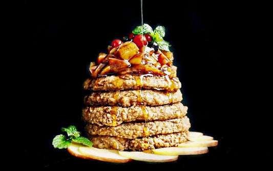 Blog Rezept Apfel Zimt Pancakes Toppings