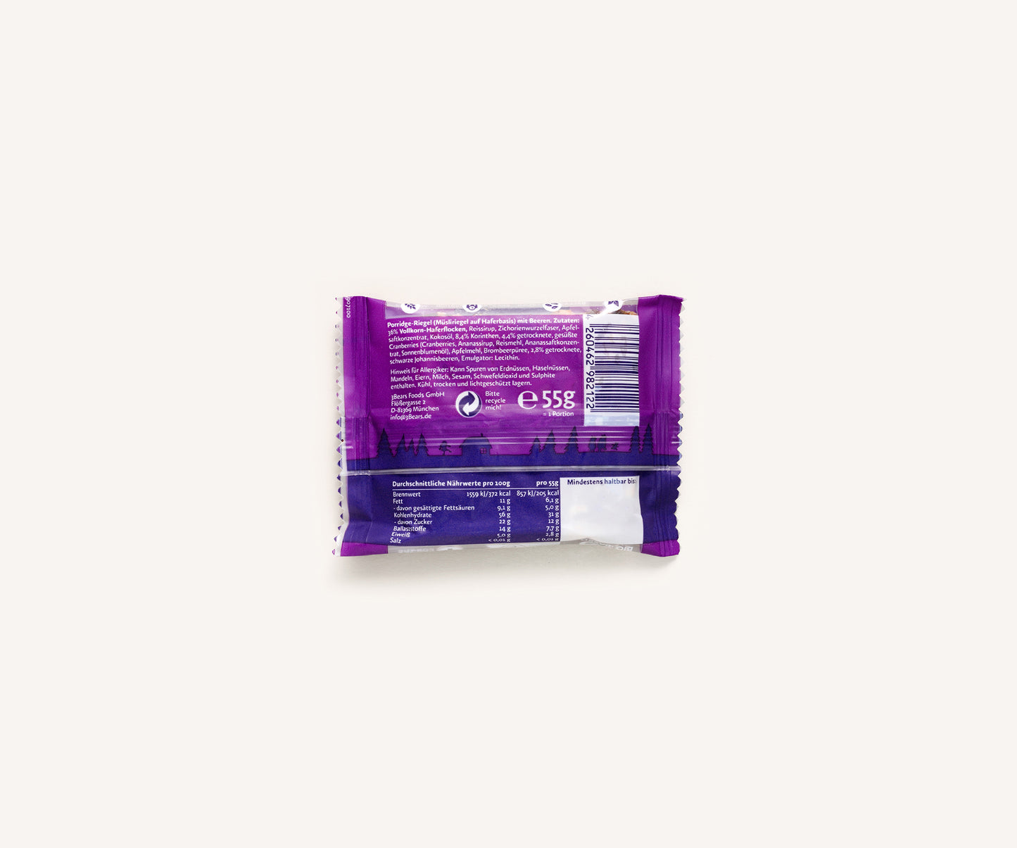 Pocket Porridge Dreierlei Beere VE16