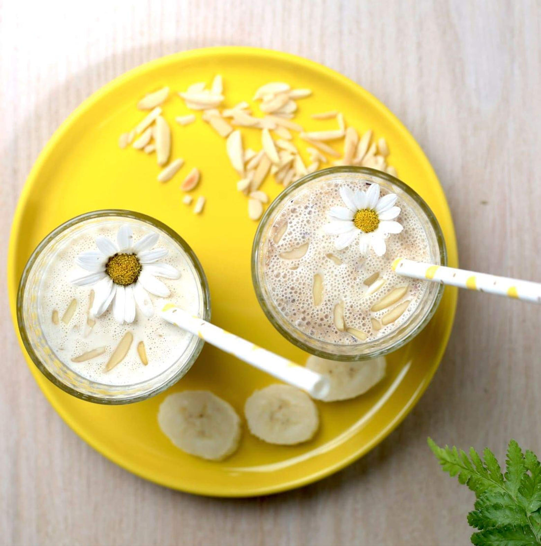 Bananen Mohn Smoothie kalorienarm sättigend