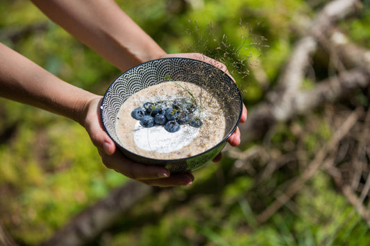3Bears Porridge - Frühstück - Blaubeeren -Toppings