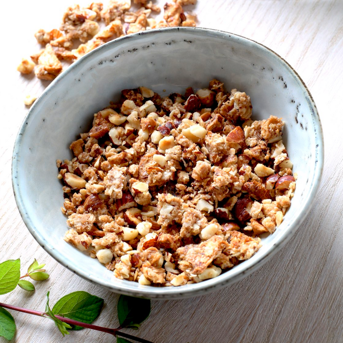 Apfel Zimt Granola Rezept Porridge Haferflocken