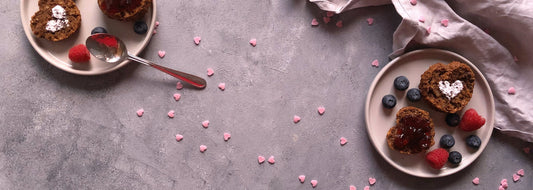 Herzform Muffins zum Valentinstag