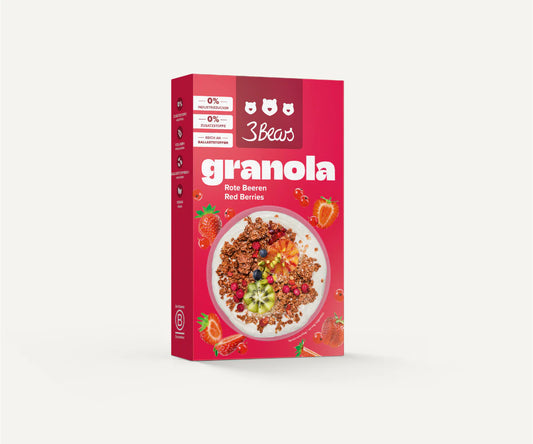 3Bears x Sarah Harrison Red Berries Granola 325g VE8