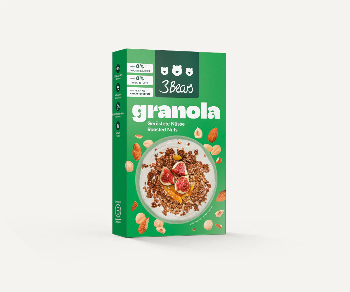 3Bears x Sarah Harrison Roasted Nuts Granola 325g VE8