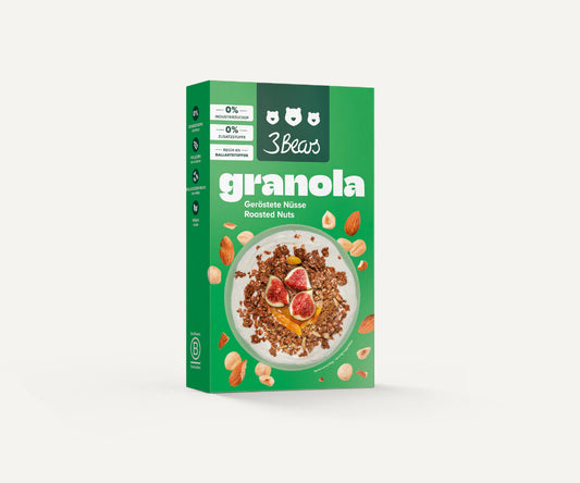 3Bears x Sarah Harrison Roasted Nuts Granola 325g VE8
