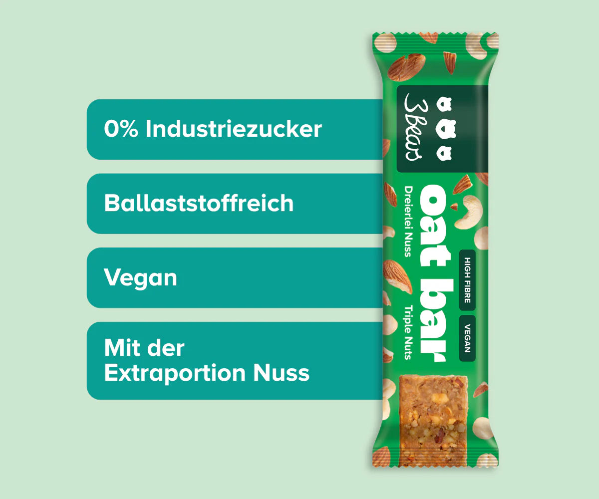 Oat Bar – Dreierlei Nuss VE16
